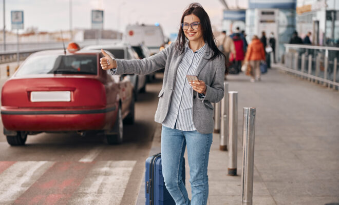 Voyager vers l'aéroport en taxi